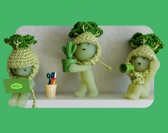 ᵐⁱⁿⁱ veggie hats • crocheted by macflor