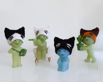 ᵐⁱⁿⁱ kitty hats • crocheted by macflor
