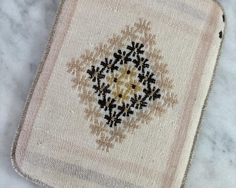 Beige Kilim  MacBook Air &Pro Laptop Sleeve,13 inch Ethnic Boho Tablet Cover, Handmade Aesthetic iPad Case,Cozy White Gift for Her