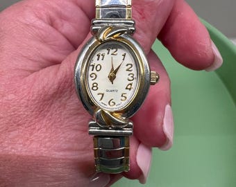 Classic Watchit Quartz Classic Gold & Silver Watch - Etsy display picture 1