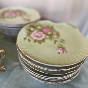 VINTAGE LEFTON Luncheon Plate With Tea Cup Set # 3071, Lefton Heritage ...