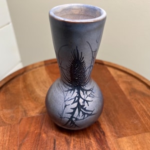 French Vase, Vintage Thistle Vase by Fonck and Matéo in Vallauris. Perfect condition, vintage French vase. FREE Shipping