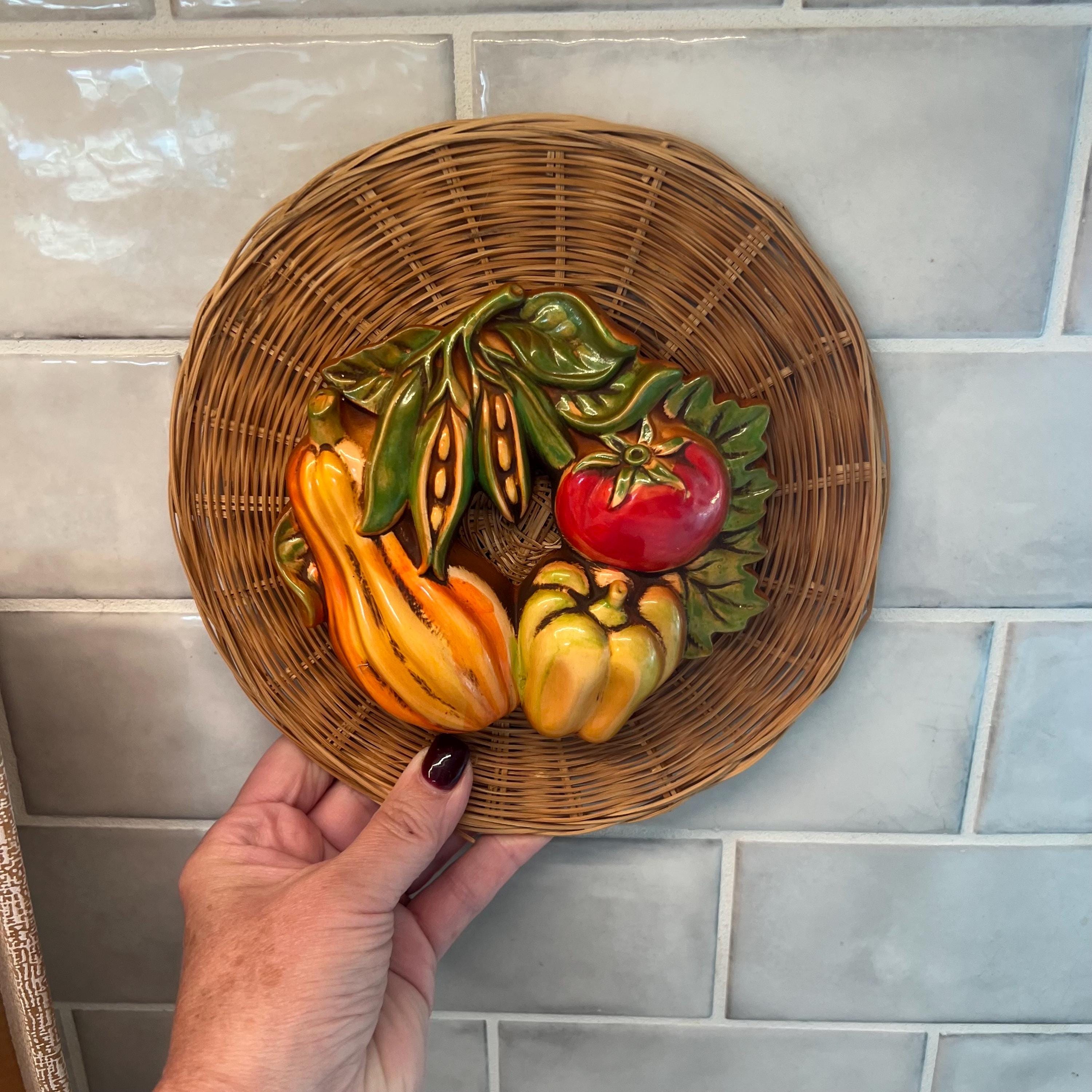Ceramic Vintage Vegetable Wall Decor - Etsy
