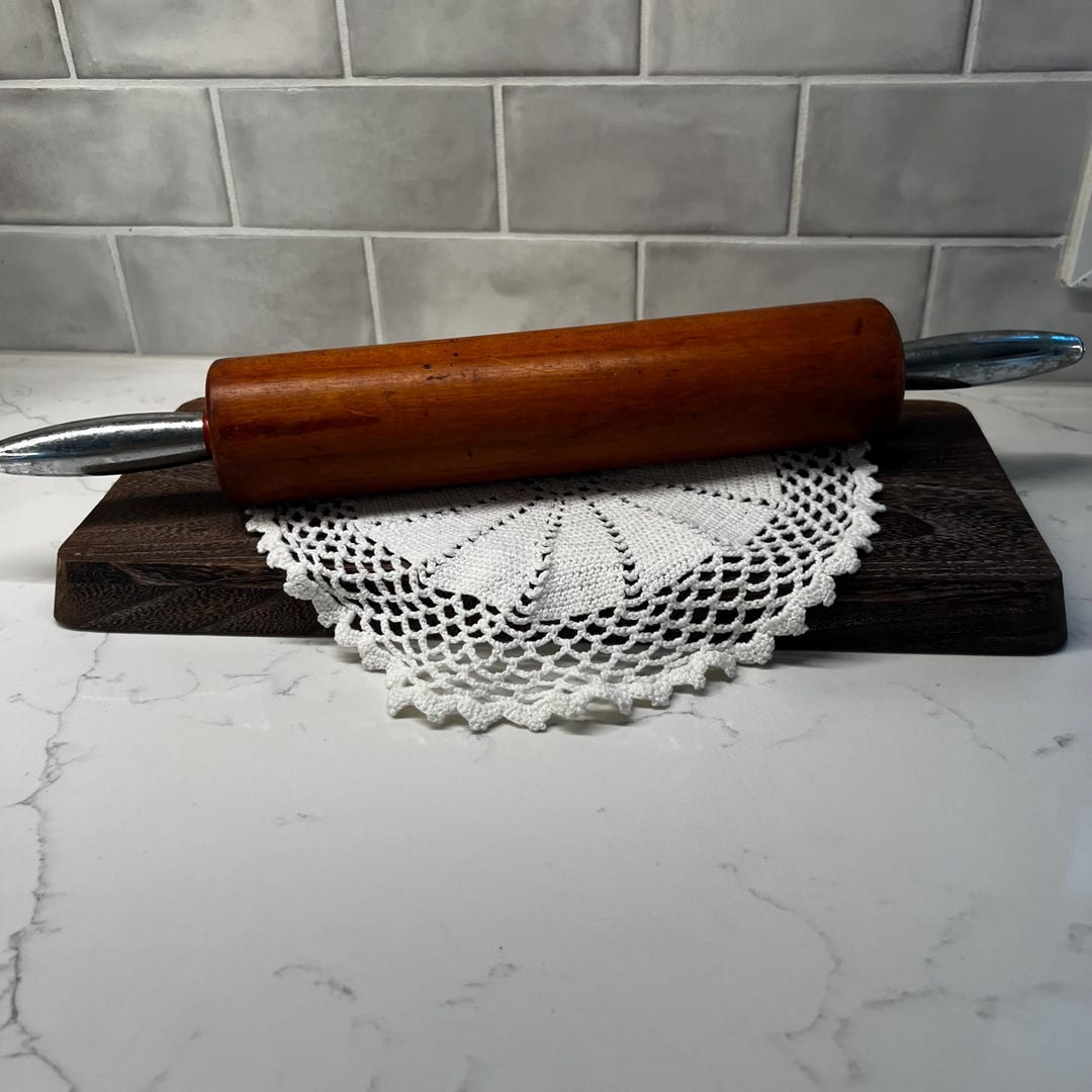 Vintage Handcrafted Wooden Rolling Pin - Etsy