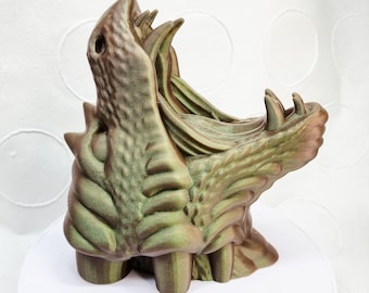 Suporte para controle de cabeça de dragão impresso em 3D – Presente Epic Gamer – Muitas cores