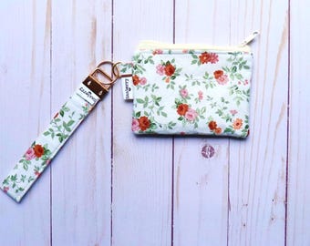 Minimalist Keychain Wallet | Small Cash Wallet | Teacher Gift | College Grad Gift | Handmade Wallet