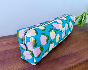 Floral Quilted Hair Tool Pouch || Styling Tool Travel Bag