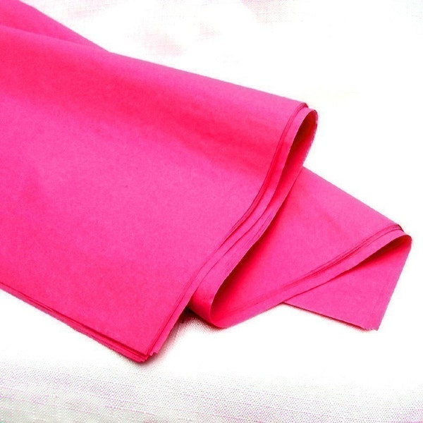 100 PERCENT RECYCLED tissue paper, hot pink -- 20x26, bulk -- 30 sheets