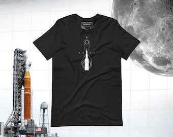 Space Launch System Artemis Rocket (Dark) Shirt – Space NASA Enthusiast Gift