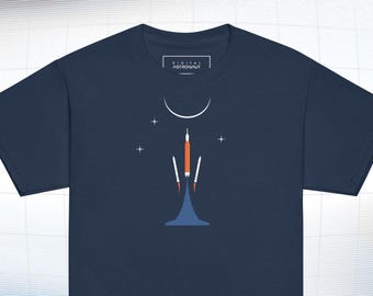 NASA Artemis Kids T-Shirt: SLS Rocket Launch, Moon Landing