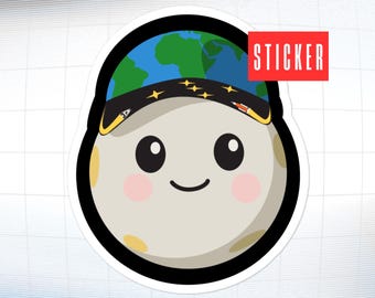 Rise Artemis II NASA Mascot Sticker (Die-Cut Vinyl) Zero-G Indicator