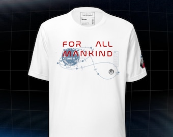 Artemis II Mission Profile T-Shirt – For All Mankind NASA Shirt
