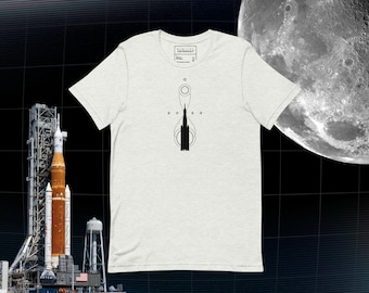 Space Launch System Artemis Rocket (Light) Shirt – Space NASA Enthusiast Gift