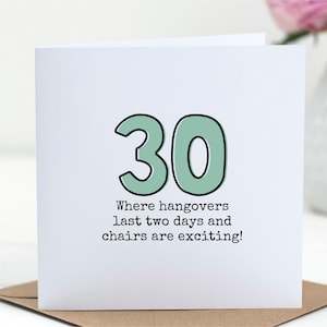 30th Birthday Card Printable, Instant Download, Thirtieth Birthday Gift, Thirties Era, Greeting Card, 30 Never Looked So Fine, Best friend