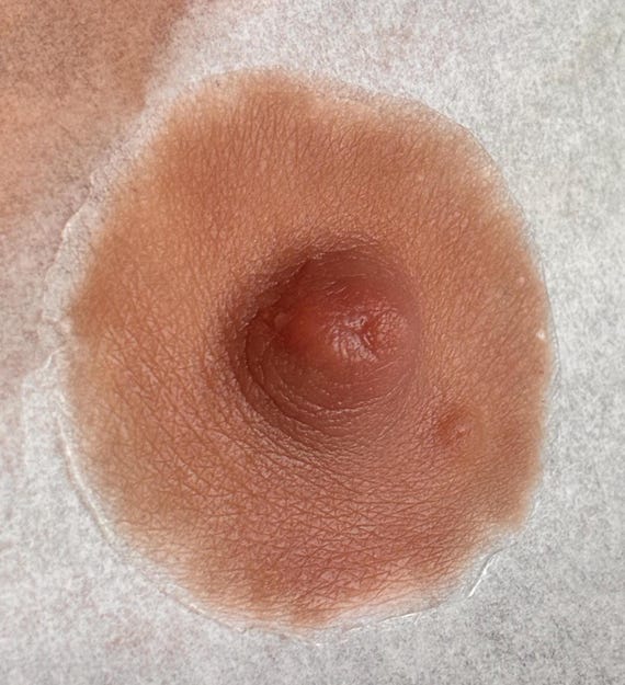 Custom Made Areola & Nipple Prosthetics | Realistic Silicone Breast Prosthesis | Post Mastectomy Nipple | Handmade set of 2