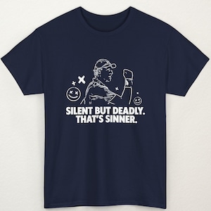 Jannik Sinner fan tshirt, Silent But Deadly tennis player tshirt, gift for tennis fan, atp tennis player fans, Jannik Sinner tee shirt