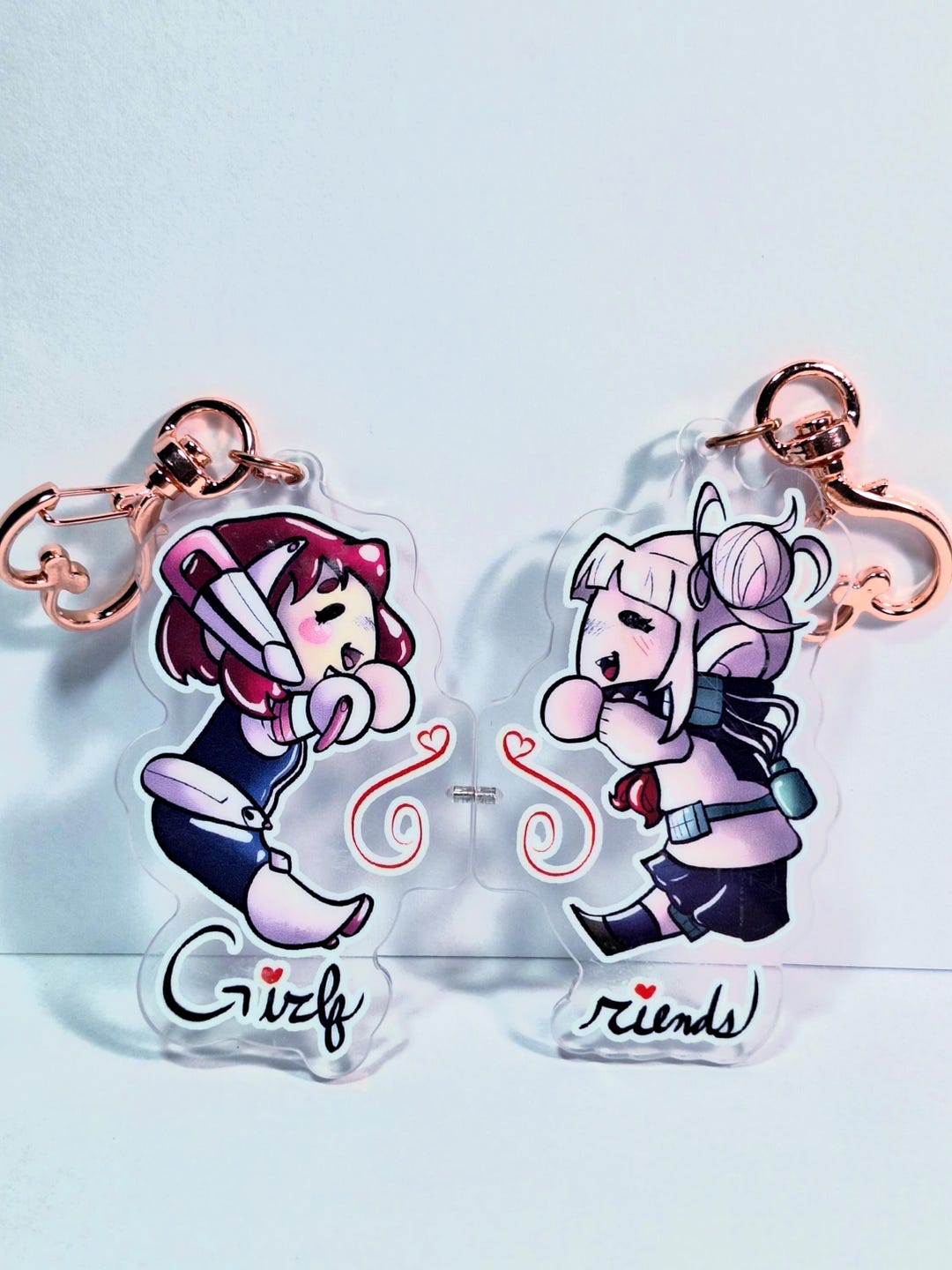Rjends Togachako Girlf Riends Magnetic Couples Keychain Charms - Etsy
