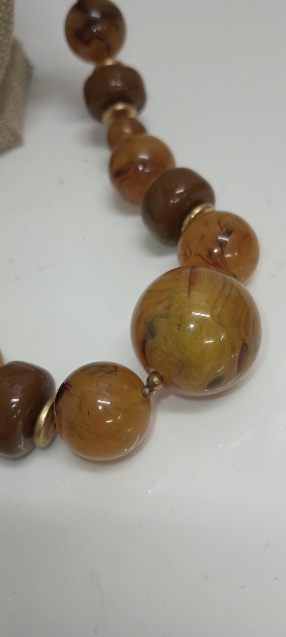 Designer Miriam Haskell Honey Butterscotch Chunky… - image 3