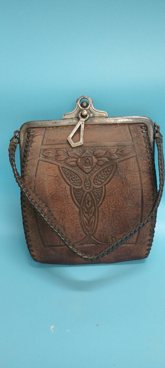 antique embossed bag Gem