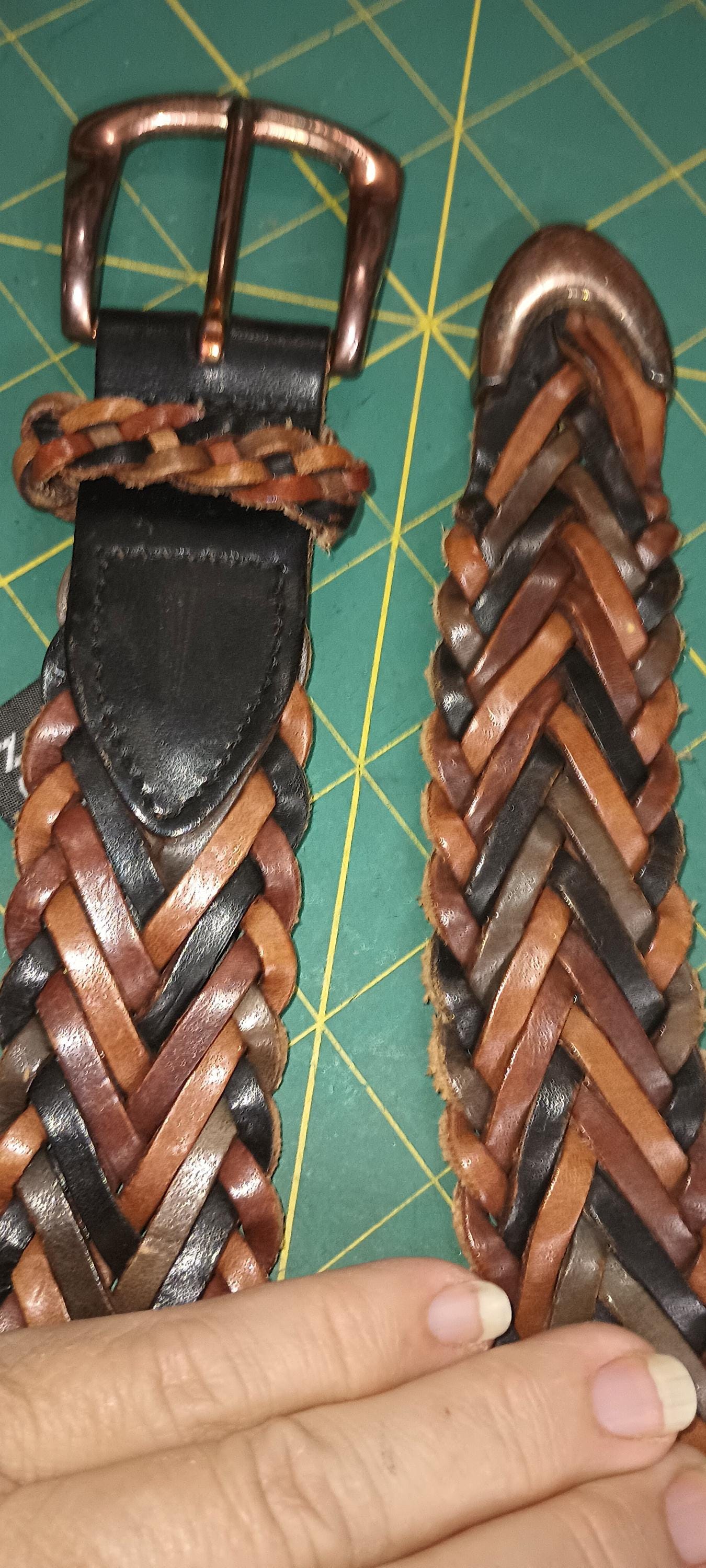 Wrap around bohemian biker leather and mixed dots and “stripes” silver-tone belt ? I was sick of buying “boho” tops that looked cute online  main image 4