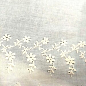 Natural White St.Louis Trimming Vintage Cotton Poly Lace, Flat, Bulk Roll, Trim, Border, 15 Yards x 8.5&quot; Unopened #N804