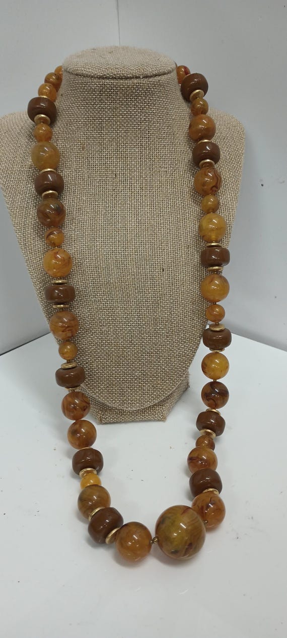 Designer Miriam Haskell Honey Butterscotch Chunky… - image 2