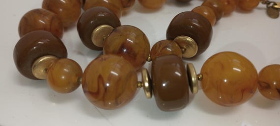 Designer Miriam Haskell Honey Butterscotch Chunky… - image 5