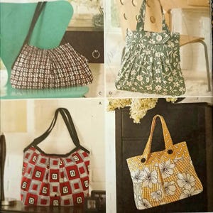 Simplicity 2685 Handbags, Tote Bag Patterns 4 Styles Uncut c.2009, #N57