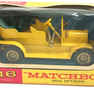 Vintage Boxed Matchbox Models of Yesteryear Y-16, c.1970&#39;s, 1904 Spyker, England, Lesney Scale 45:1 #J793