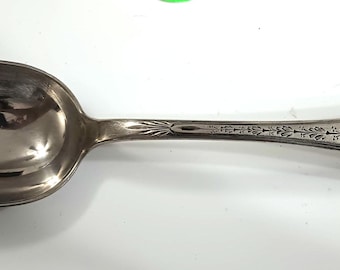 Antique Sterling Bigelow Kennard Co Serving Spoon 64.45g 925 Silver, c.1872 Mono WW #J858-3