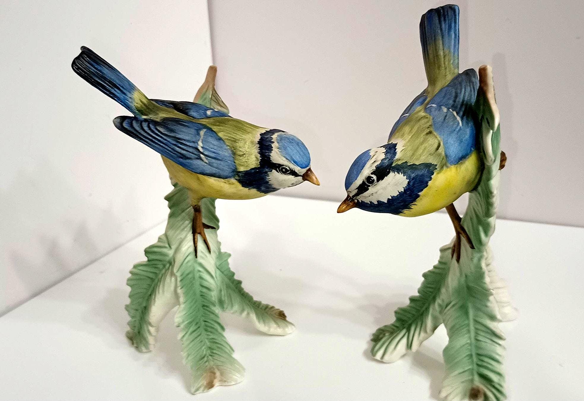 Vintage Blue Bird Figurine - Etsy