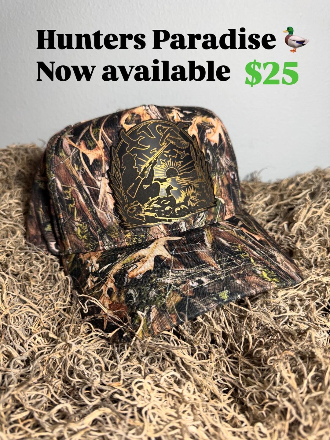 Hunters Paradise Camo Hat - Etsy