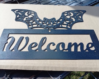 Bat welcome sign