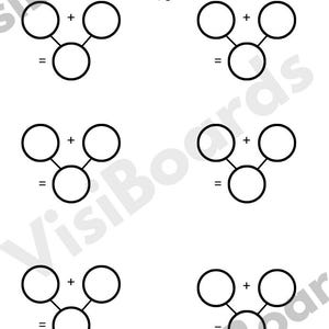 Number Bonds Worksheet - Number Bubbles for Addition and Subtraction | Printable, Pocket Whiteboard Use- Fill in Number Bonds Worksheet