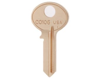 C0106 Schlüsselrohlinge (50er Pack) Qualität Messing / Nickel Kompatibel mit C0106 Schlüsselrohlinge (KOSTENLOSER Versand)