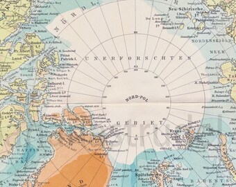 North Pole Map Etsy North Pole Map Etsy
