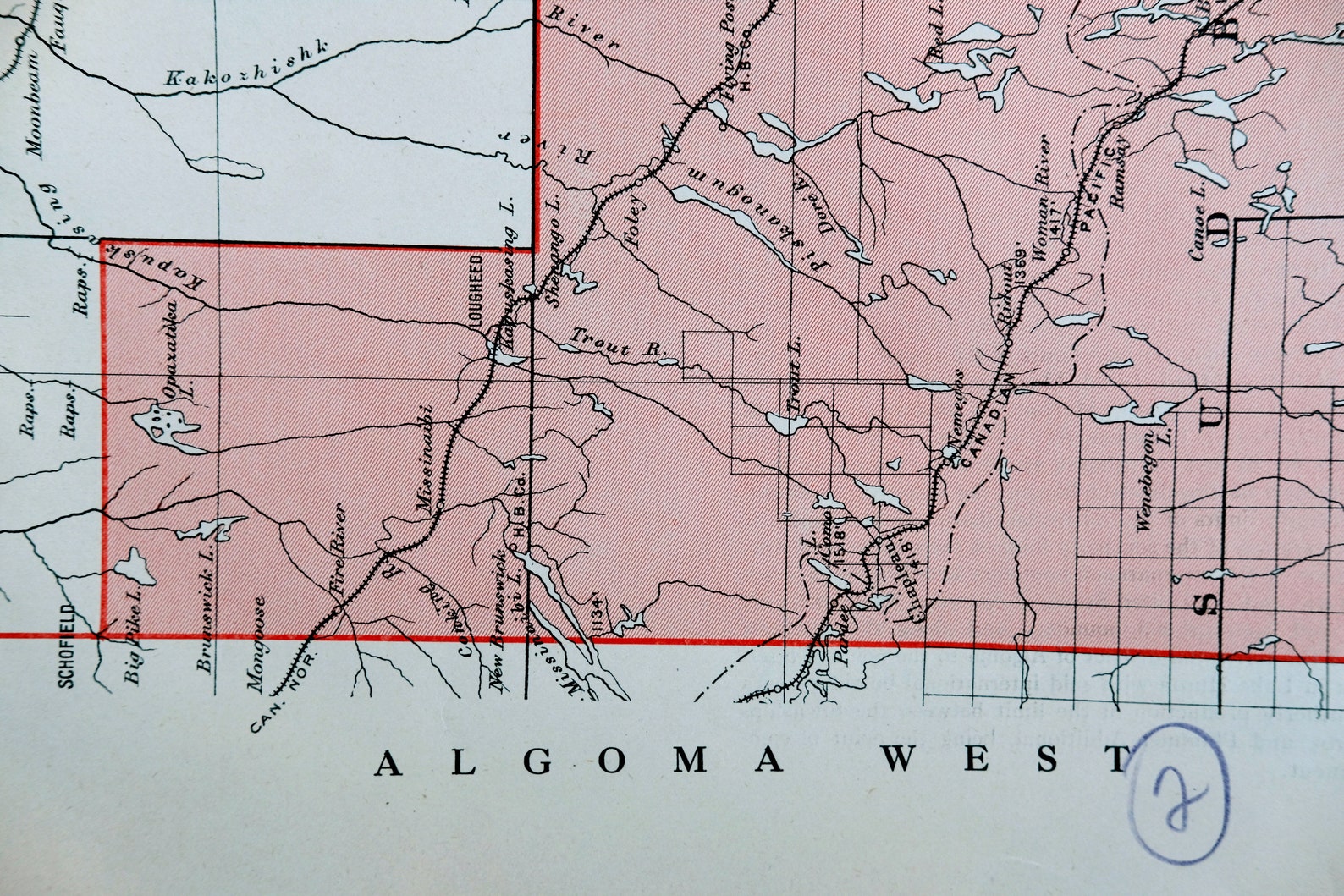 Antique Map of Algoma East Ontario 1915 Vintage Electoral Etsy