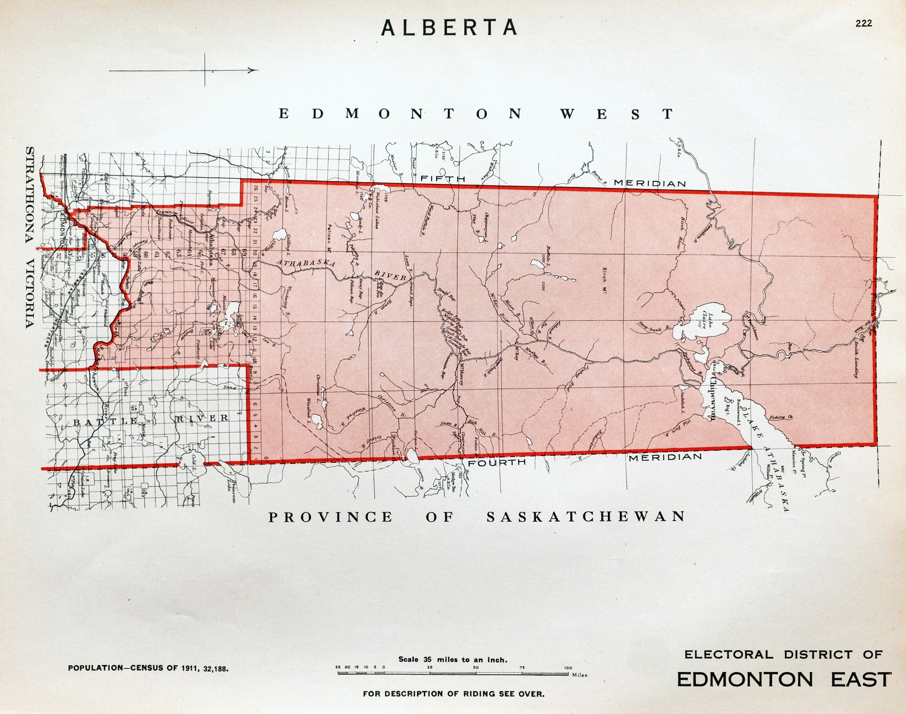 Map Of Eastern Alberta 1915 Antique Map Of Edmonton East Alberta Canada Vintage | Etsy Canada