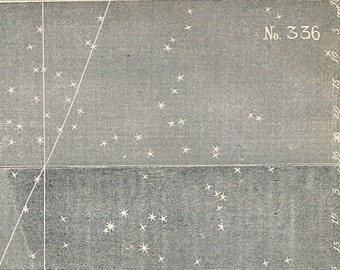 Antique Star Chart - 1856 Astronomy Print - Zodiacal Light - Vintage Print - No. 336