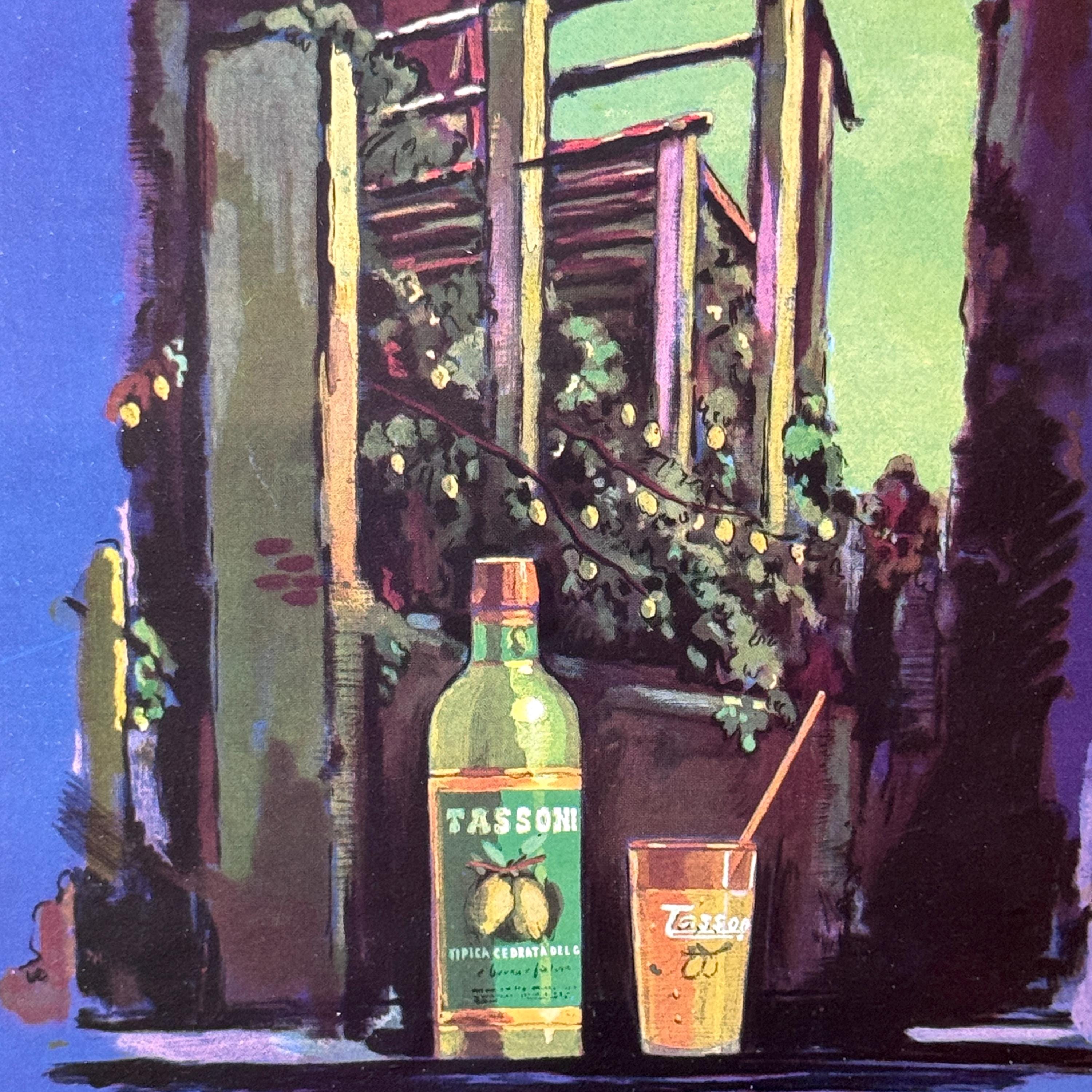 Cedrata Tassoni Ad - Vintage Italian Citron Drink Advertisement