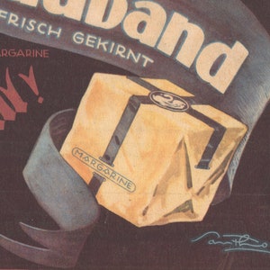 Antique Advertisement for Schwan im Blauband Margarine - 1926 German Ad
