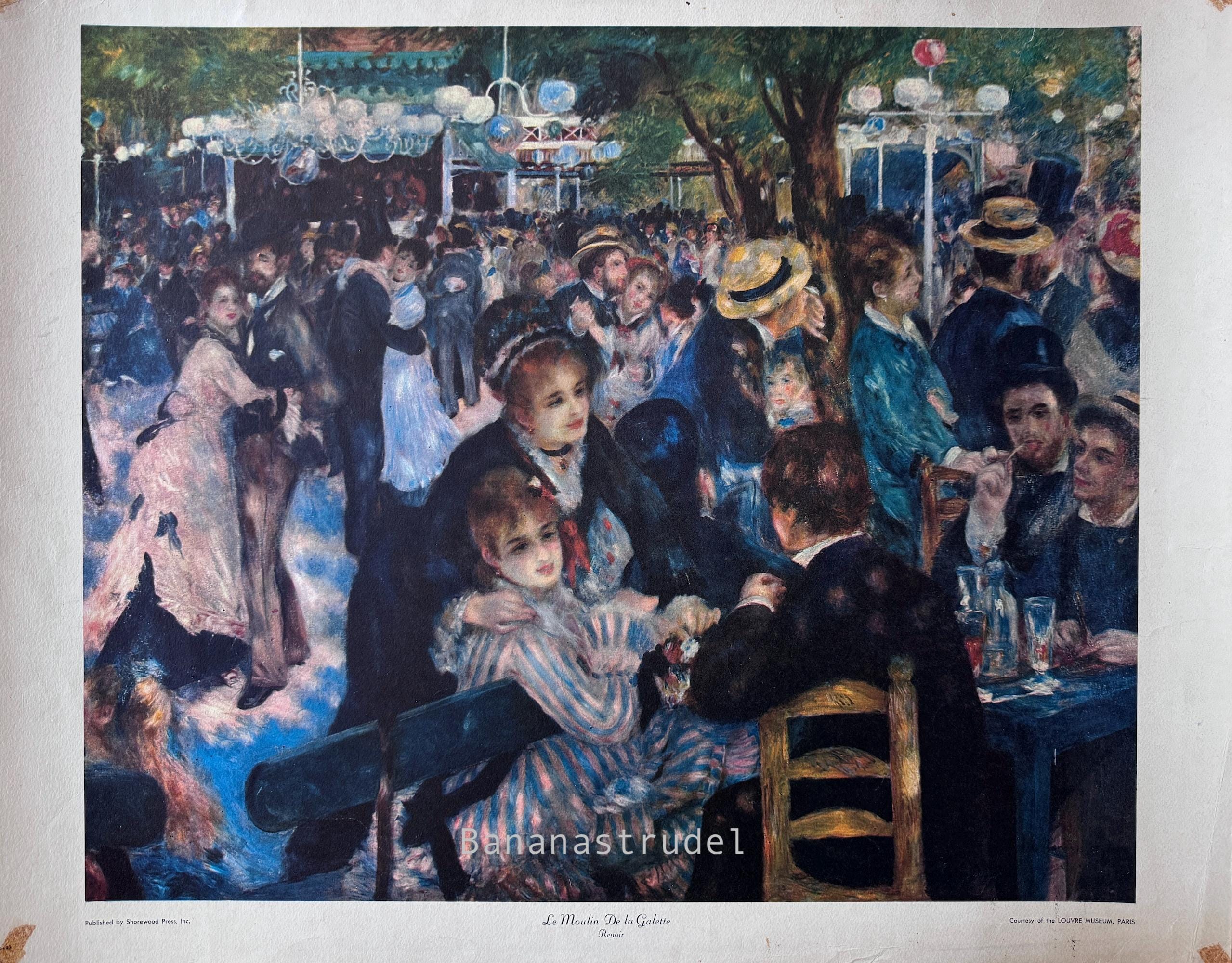 Renoir Le Moulin De La Galette Print | Shorewood Press Mid Century