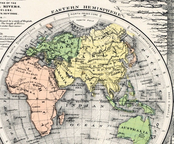 アンティーク　1800年代中央アメリカの地図 アンティーク 1800年代中央アメリカの地図 アンティーク 1800年代中央