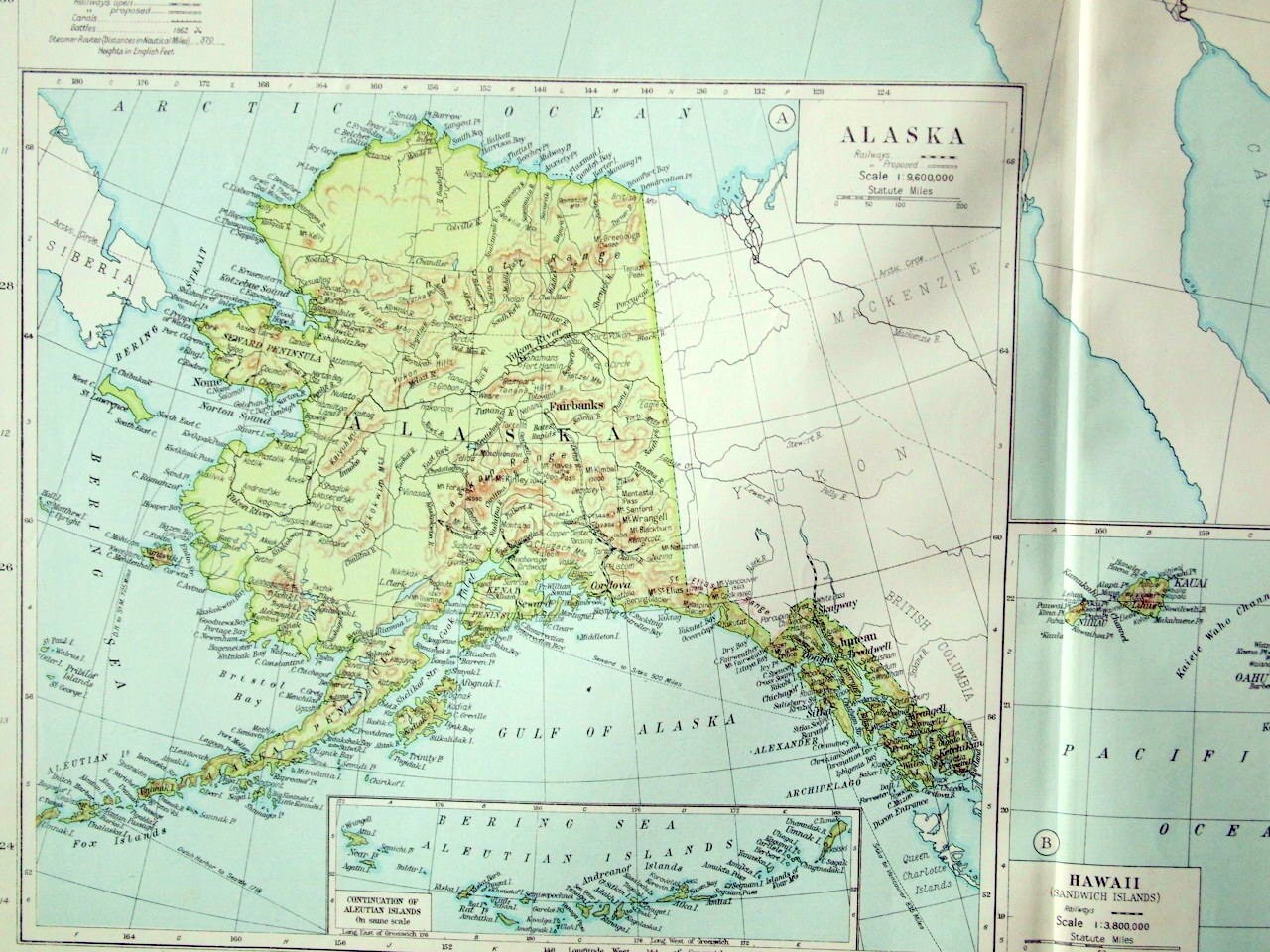 1920 Very Large Antique Map of the United States south West | Etsy