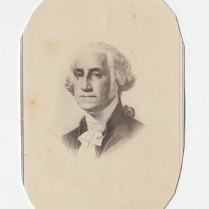 1860s - 1870s Antique CDV Photographs. George and Martha Washington
