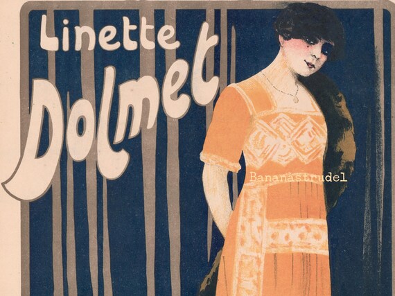 1921 Linette Dolmet - by Clerice Frères - Rare Antique Japanese