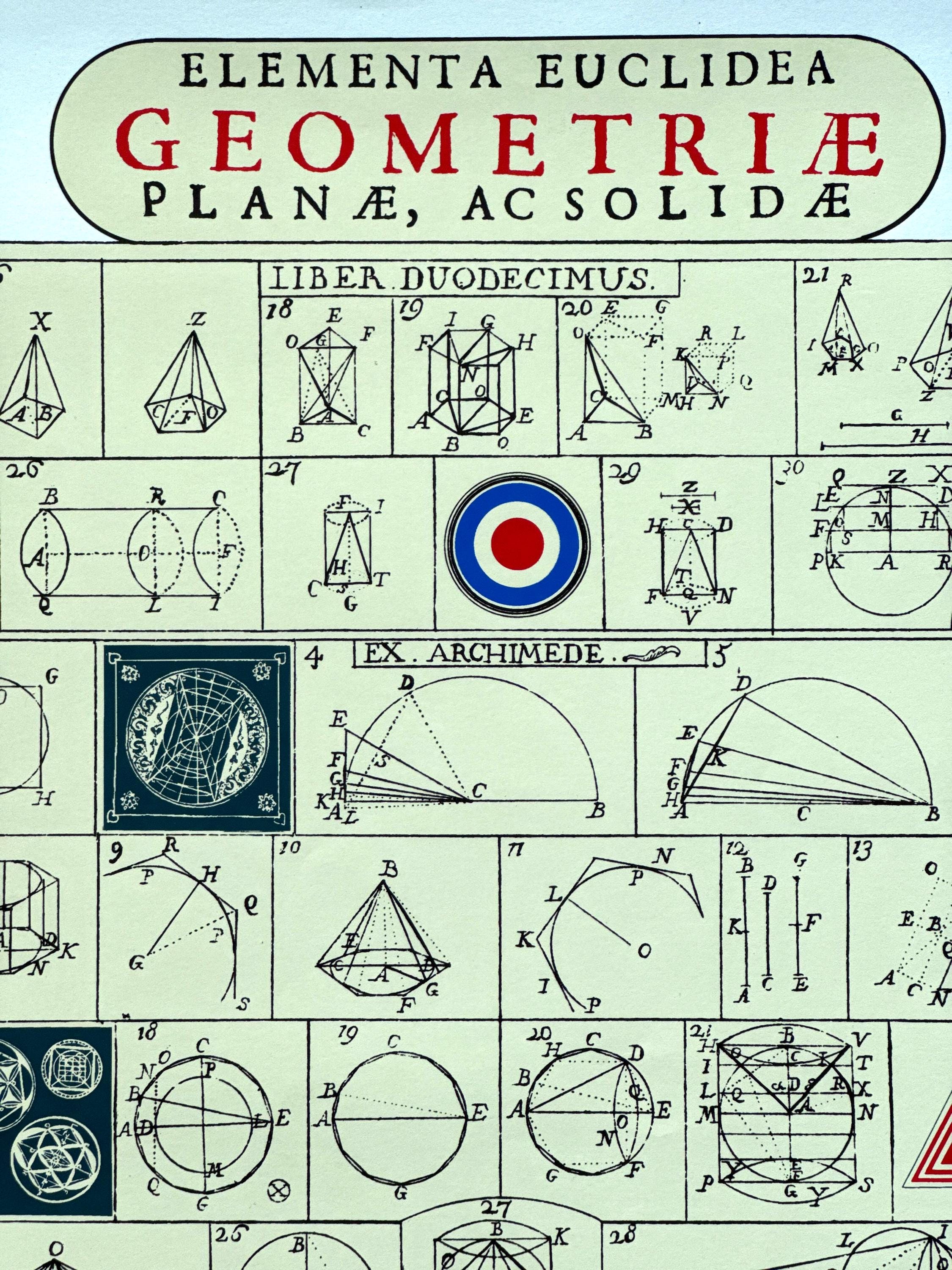 1970 Rare Vintage Poster for Lucio Del Pezzo Art Exhibit