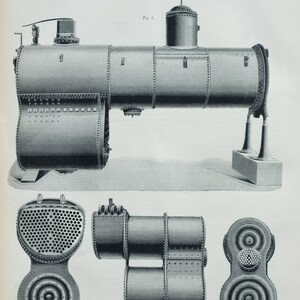 1889 Antique Engineering Drawing of Steel Locomotive Firebox London and Northwestern Railway Victorian Technical Print May 17, 1889 image 3