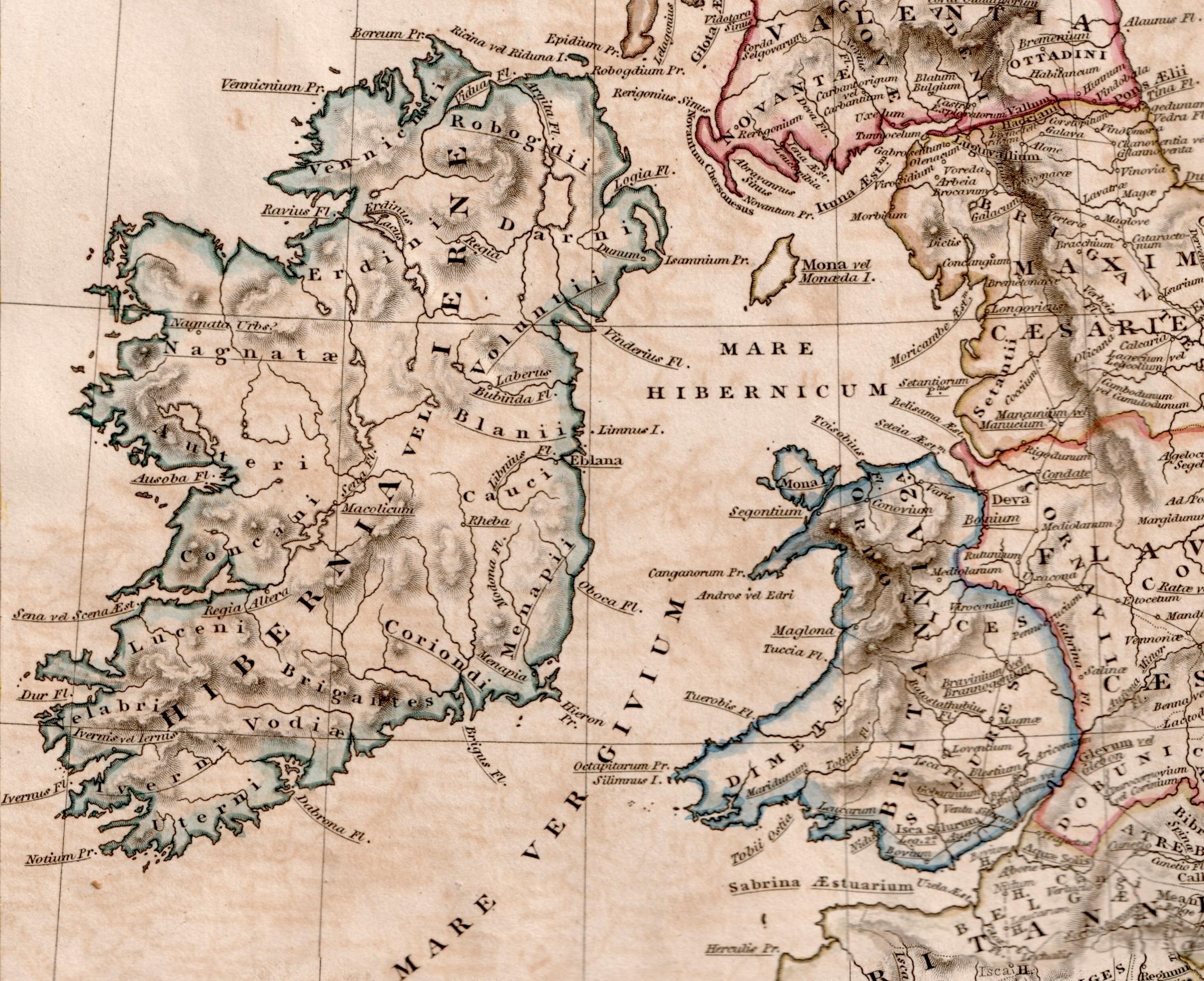 1828 Antique Map of the British Isles - Hand Coloured Arrowsmith Map - Etsy