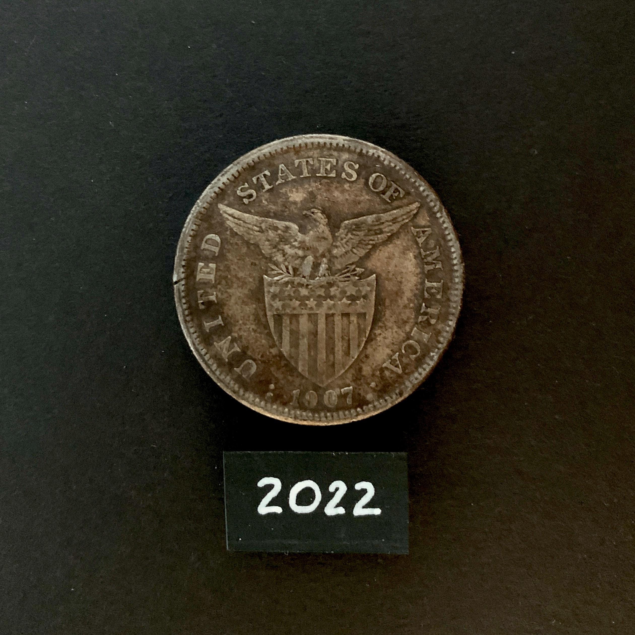 1907年 フィリピン 銀貨 1ペソ 2022 KM172 - Etsy 日本